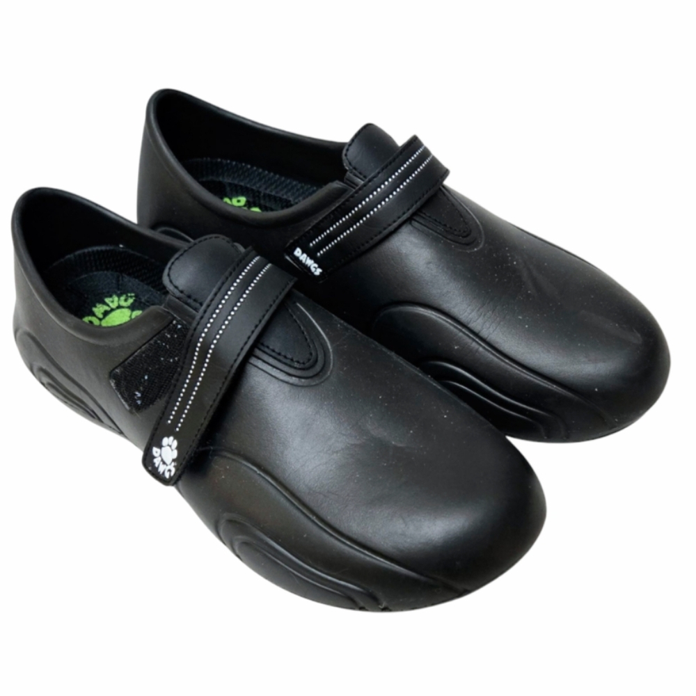 Dawgs Black Slip-On (Mary Jane Style Clogs) Golf Shoes